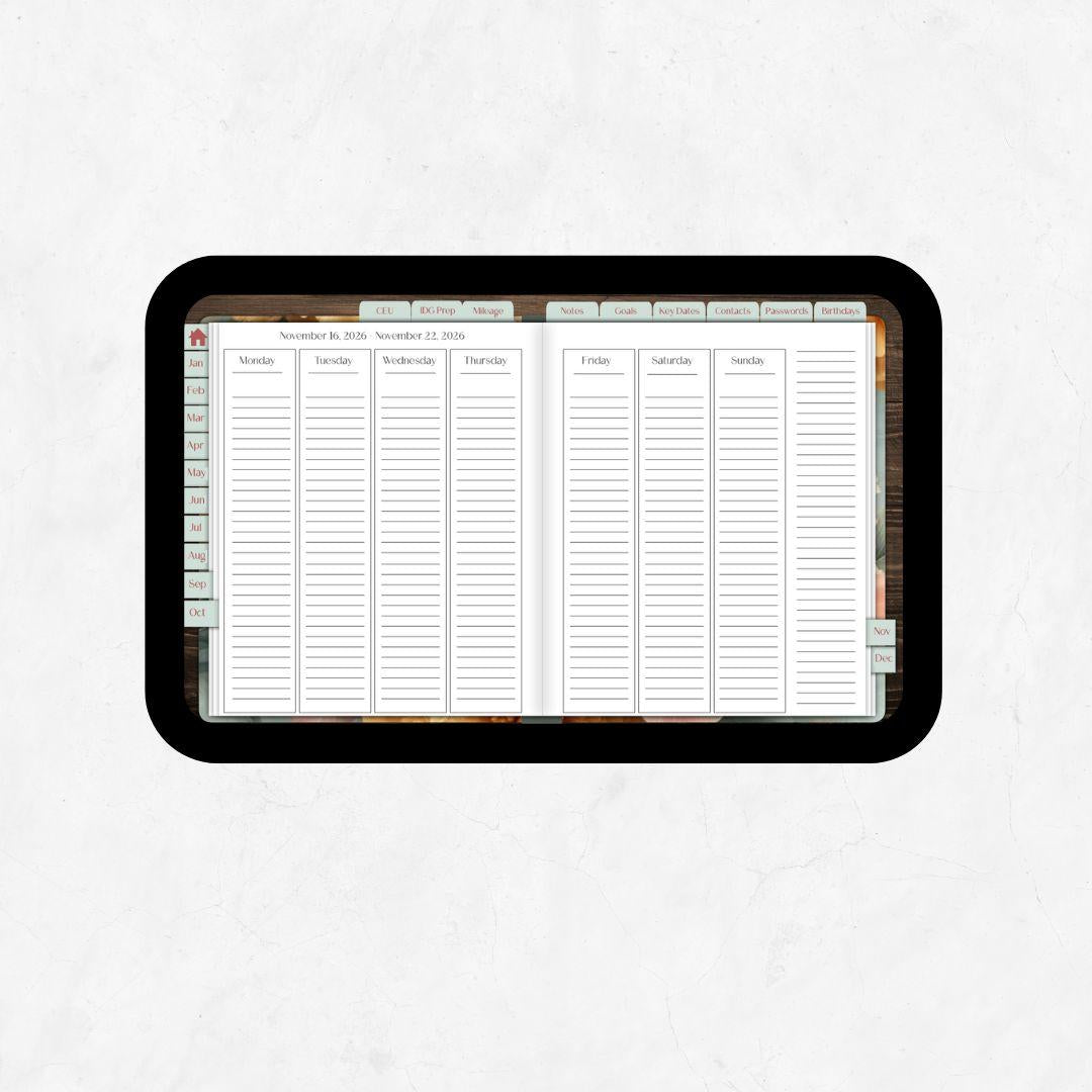 The 2026 Peony Garden Luxe Planner