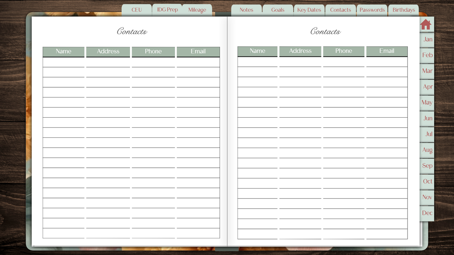 The 2026 Peony Garden Luxe Planner