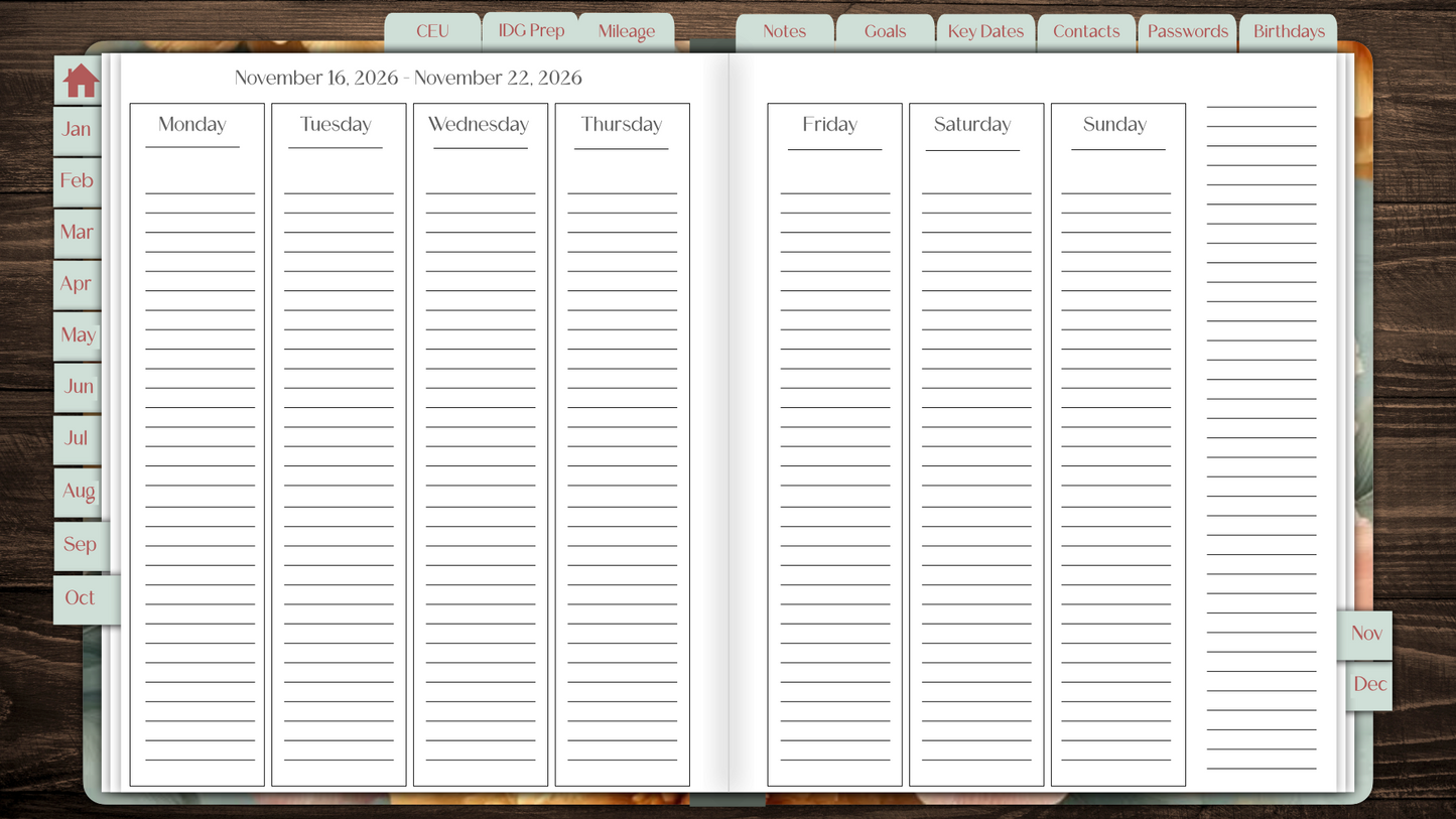 The 2026 Peony Garden Luxe Planner