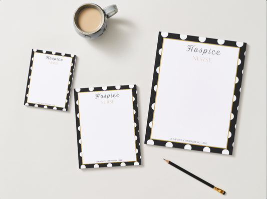 The Hospice Nurse Polka Dot Notepad