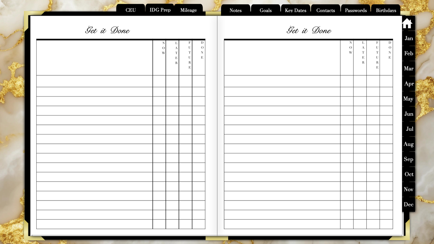 The 2026 Black & Gold Luxe Edition Planner
